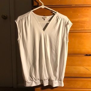 White silky top women small